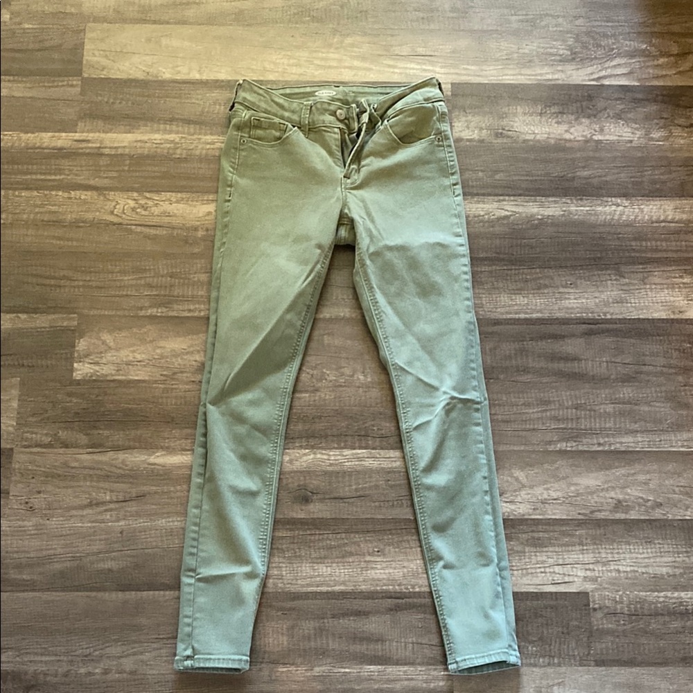 Stylish Green Skinny Jeans